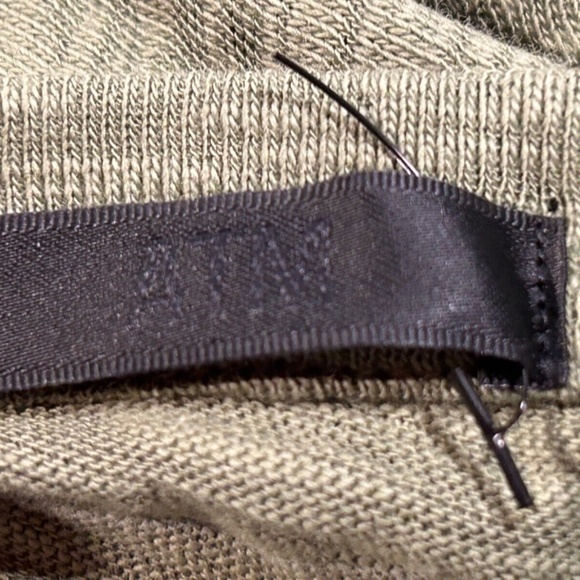 NWOT ATM Anthony Thomas Melillo Slub Jersey Classic V-Neck Tee Army Green Sz XL - Picture 6 of 10